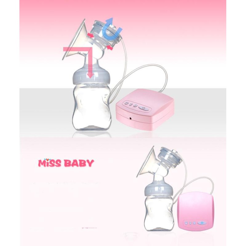 Máy hút sữa điện đơn Miss Baby cho mẹ khỏe bé vui 2018 (Xanh)