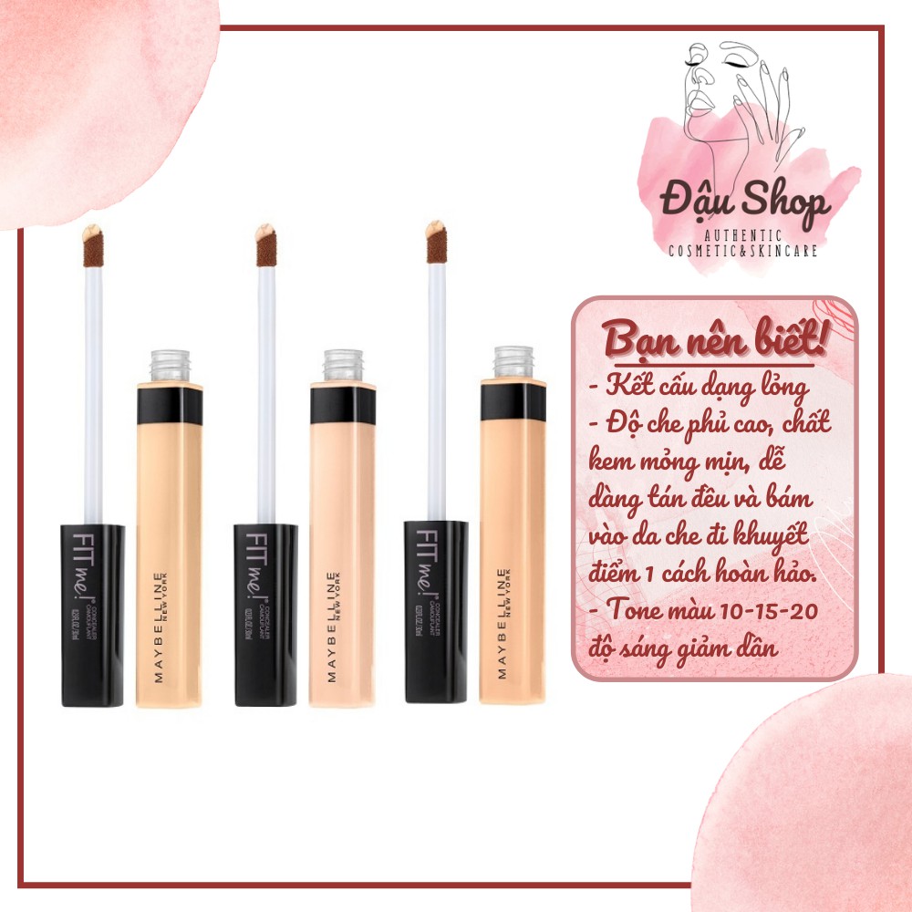 Kem Che Khuyết Điểm Mịn Lì Tiệp Mọi Tông Da Fit Me Concealer Maybelline New York 6.8ml