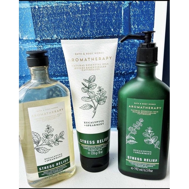 BỘ SẢN PHẨM DƯỠNG THỂ SỮA TẮM BATH & BODY WORKS AROMA THƯ GIÃN