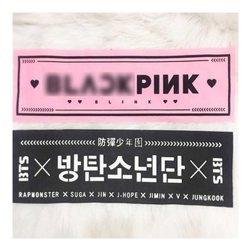 Banner Blackpink phụ kiện cổ vũ thần tượng in hình đẹp quà tặng trang trí xinh xắn đáng yêu