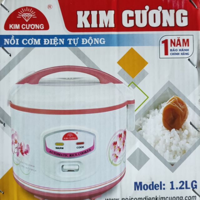 NỒI CƠM ĐIỆN KIM CƯƠNG 1.2 lít nắp gập