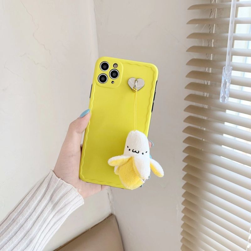 Ốp điện thoại IMD đính quả chuối 3D thời trang dễ thương cho IPhone 12 Pro Max 11 pro Max X XS XR XSMAX SE 2020 7 8 Plus | BigBuy360 - bigbuy360.vn