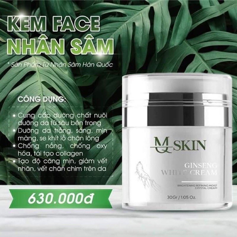 Kem Face Nhân Sâm MSkin ( CHÍNH HÃNG ĐƯỢC KIỂM HÀNG)