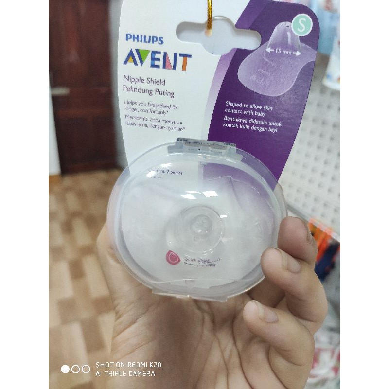 (Mới chính hãng)Hộp 2 trợ ti cho mẹ Philips Avent size 15mm 21mm