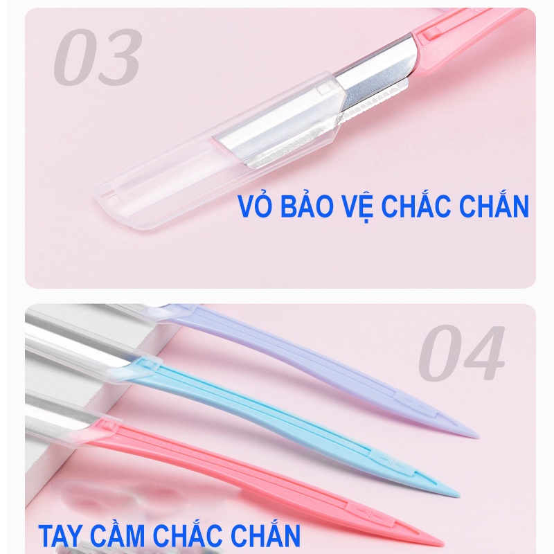Dạo cạo lông mày bằng thép không gỉ, hàng nội địa trung