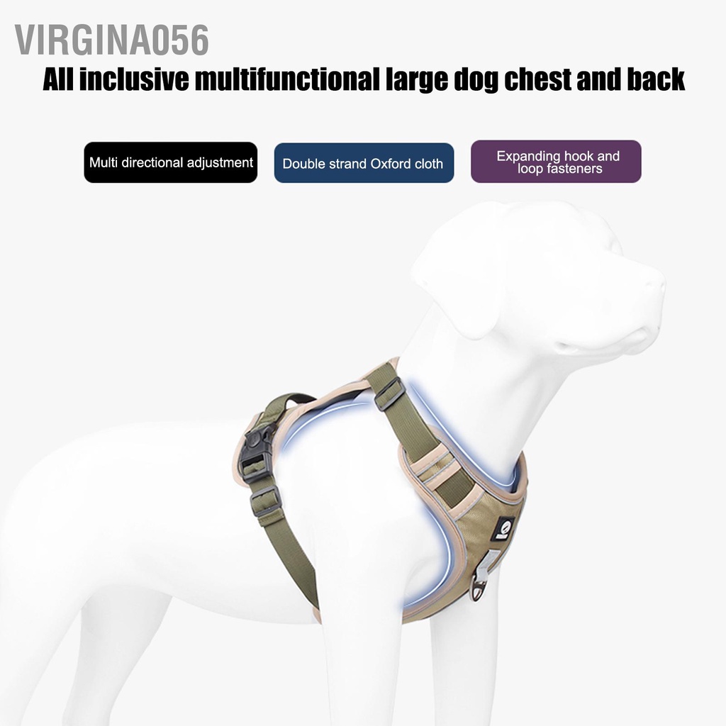 Có thể bán buôn Đai Dắt Chó Phản Quang Thoáng Khí Chống Thoáng Khí Thoải Mái Có Thể Điều Chỉnh Cho Chó Lớn virgina056 Hàng giao ngay