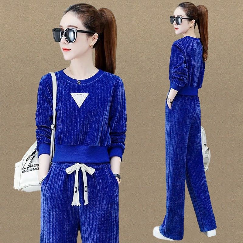 Set Đồ Thể Thao 1 Món Áo Sweater Tay Dài Dáng Rộng Thời Trang Thu Đông Cho Nữ Size L-4xl