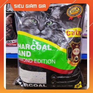 Cát vệ sinh cho mèo charcoal sand mỹ 8l