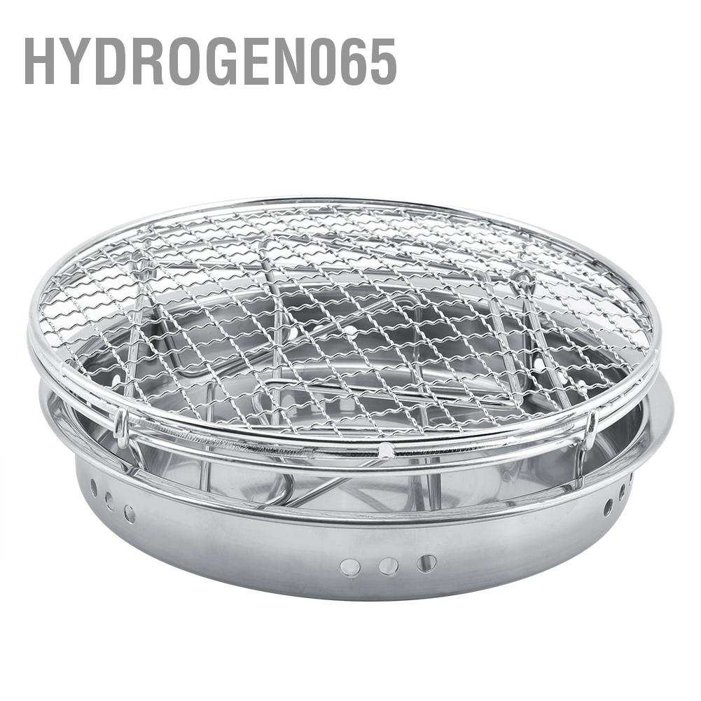 Hàng giao ngayThép không gỉ Mini BBQ Grill Gấp Di động Thích hợp cho các hiên cắm trại ngoài trời