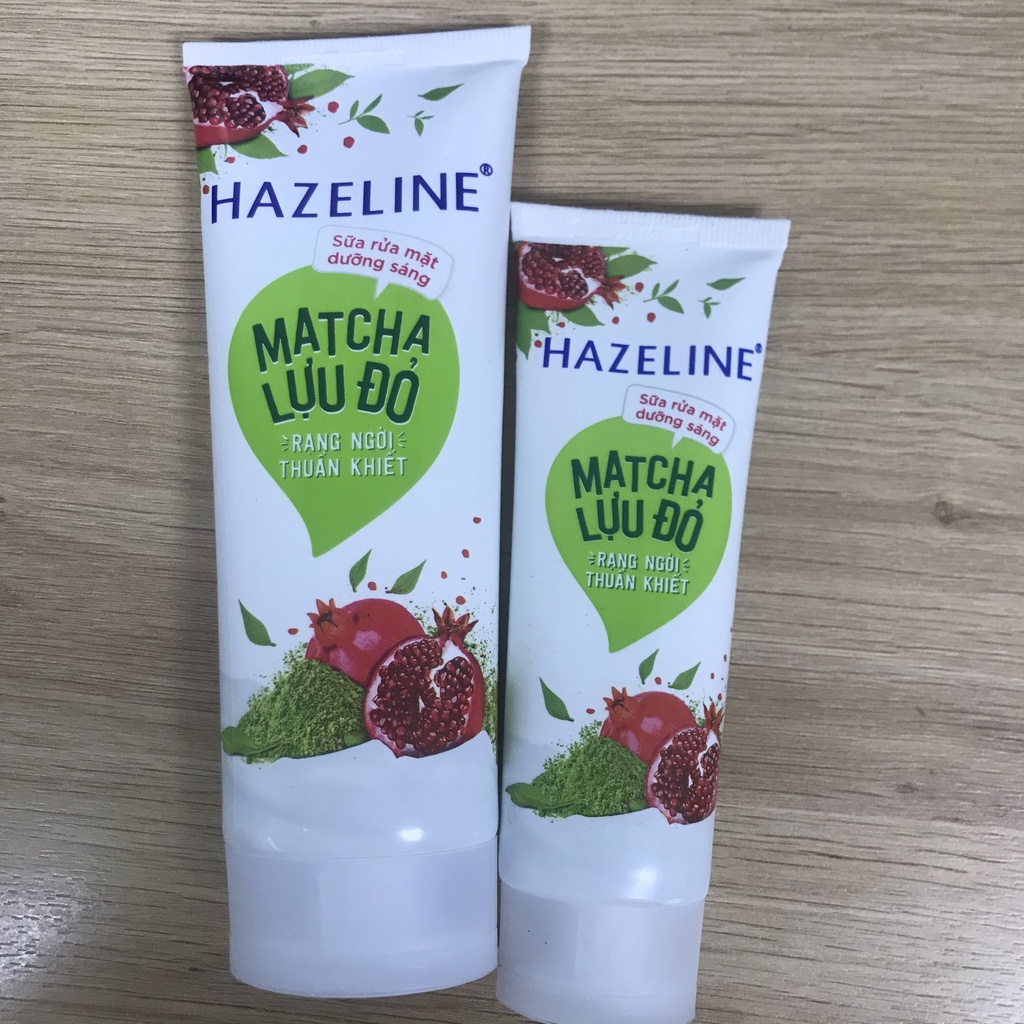 Sữa rửa mặt HAZELINE  sửa rửa mặt Matcha Lựu Đỏ  srm matcha,hoa cúc loại 50g / 100g / 40g