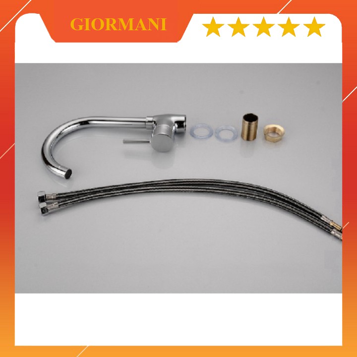 Vòi Chậu Rửa Bát Nóng Lạnh Cao Cấp VRB 01 tặng đôi dây cấp inox