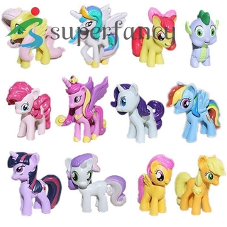 Bộ 12 Topper Trang Trí Bánh Kem Hình Ngựa Pony