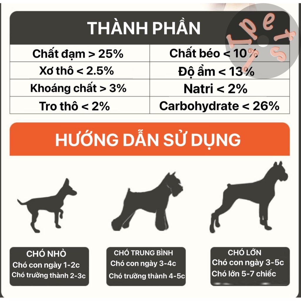 Xúc xích taotaopet cho chó mèo (Túi 500gr-1kg)