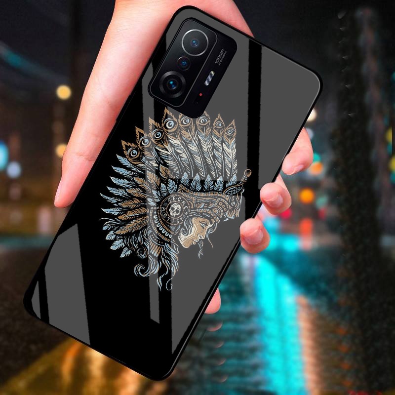 Ốp Lưng XIAOMI 11T 5G, 11T PRO 5G mặt kính cường lực cao cấp thiết kế riêng