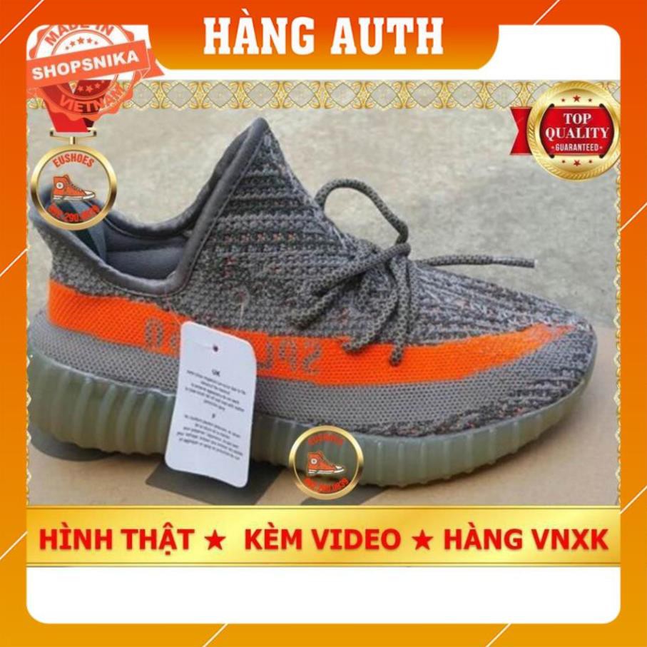 SẴN 👟 Giày Yz Boost Sply 350 V2 Customs Xám cam Nữ khuyến mãi  ⚡Bán sỉ⚡ 2020 New 2020