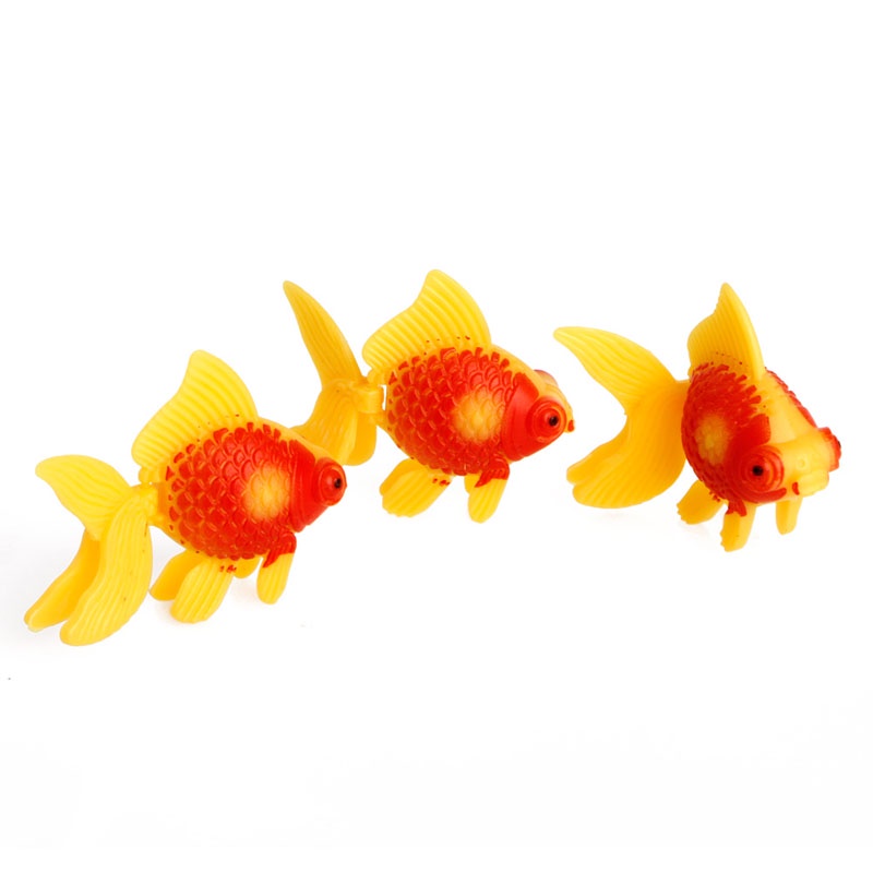 Set 3 mô hình cá vàng nhân tạo bằng nhựa trang trí bể cá