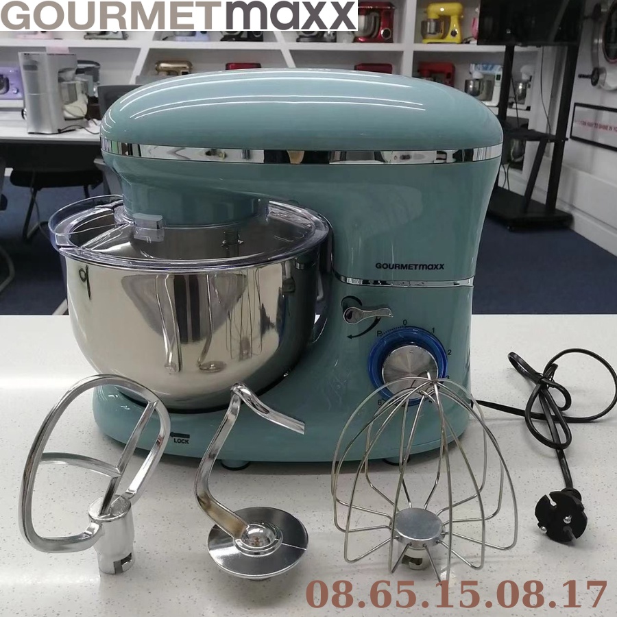 Máy nhào bột 5L 1500W GOURMETMAXX - làm chà giò, đánh kem, đánh trứng