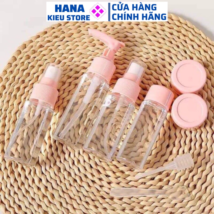 Bộ chiết mỹ phẩm dầu gội 6 món gọn gàng chắc chắn siêu xinh
