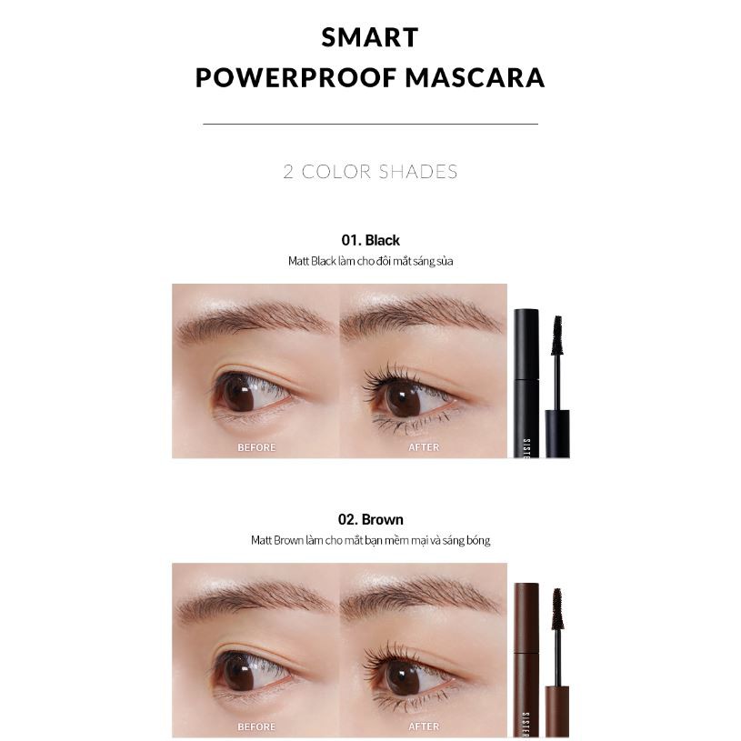 Mascara SISTERANN chống nước thông minh sisterann 0.5g (2 màu) | BigBuy360 - bigbuy360.vn
