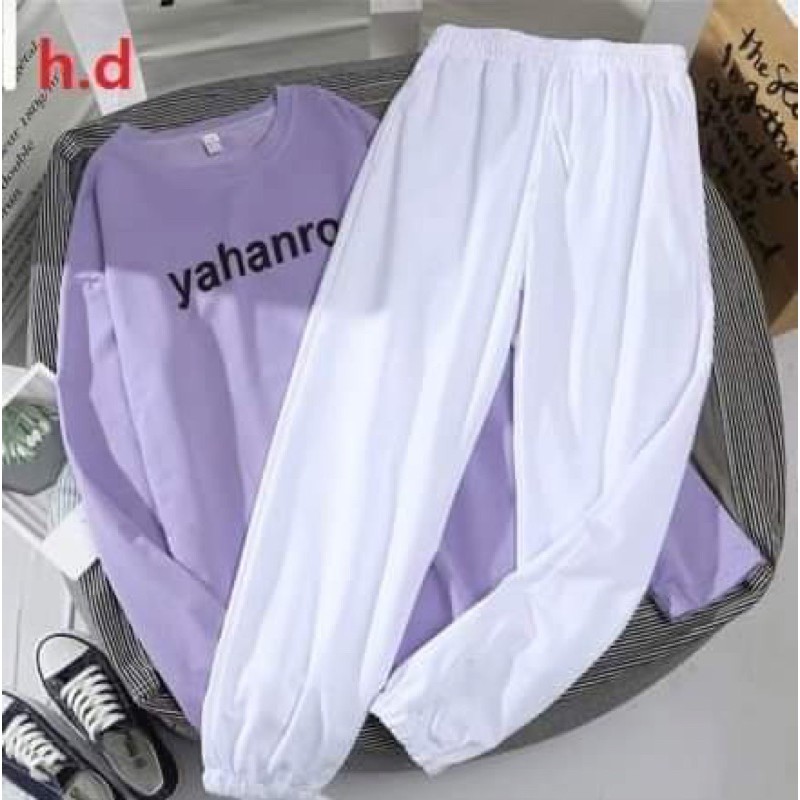 Sét áo yahanrou +quần bom trắng HĐ11
