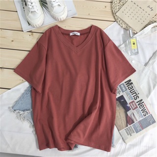 Áo thun tay lỡ cổ tim