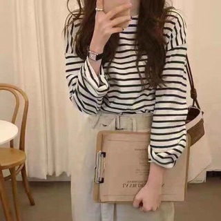 Áo pull kẻ phông kẻ ảnh thật