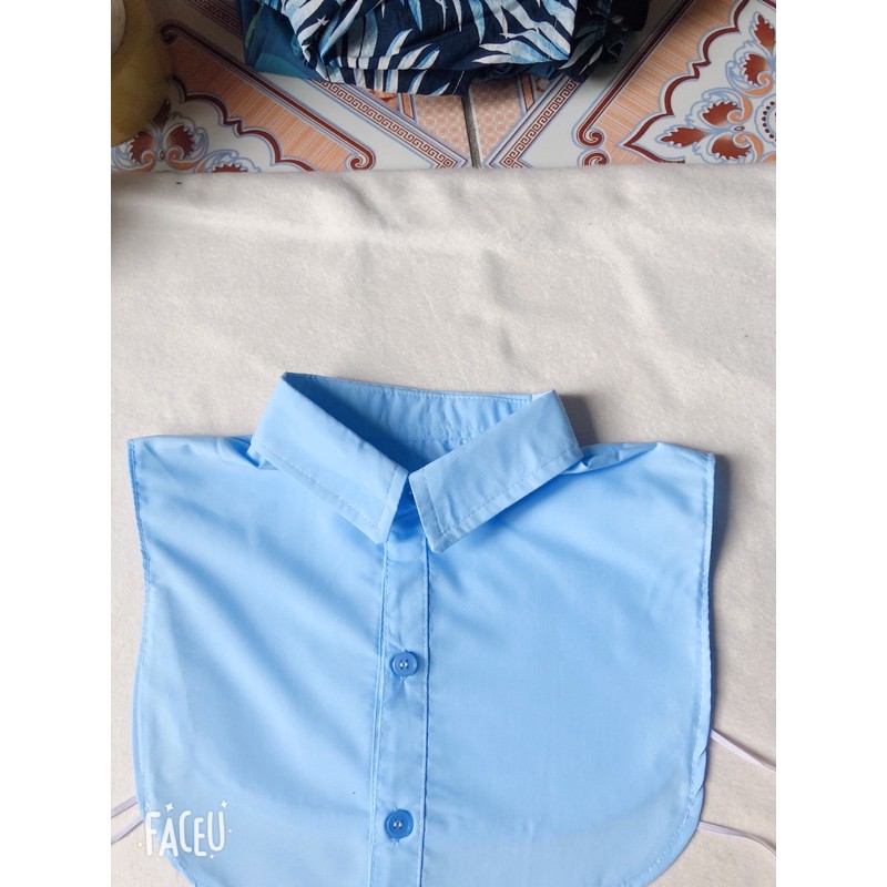 Cổ Áo Sơ Mi Giả Màu Trơn Thời Trang Dành Cho Nữ