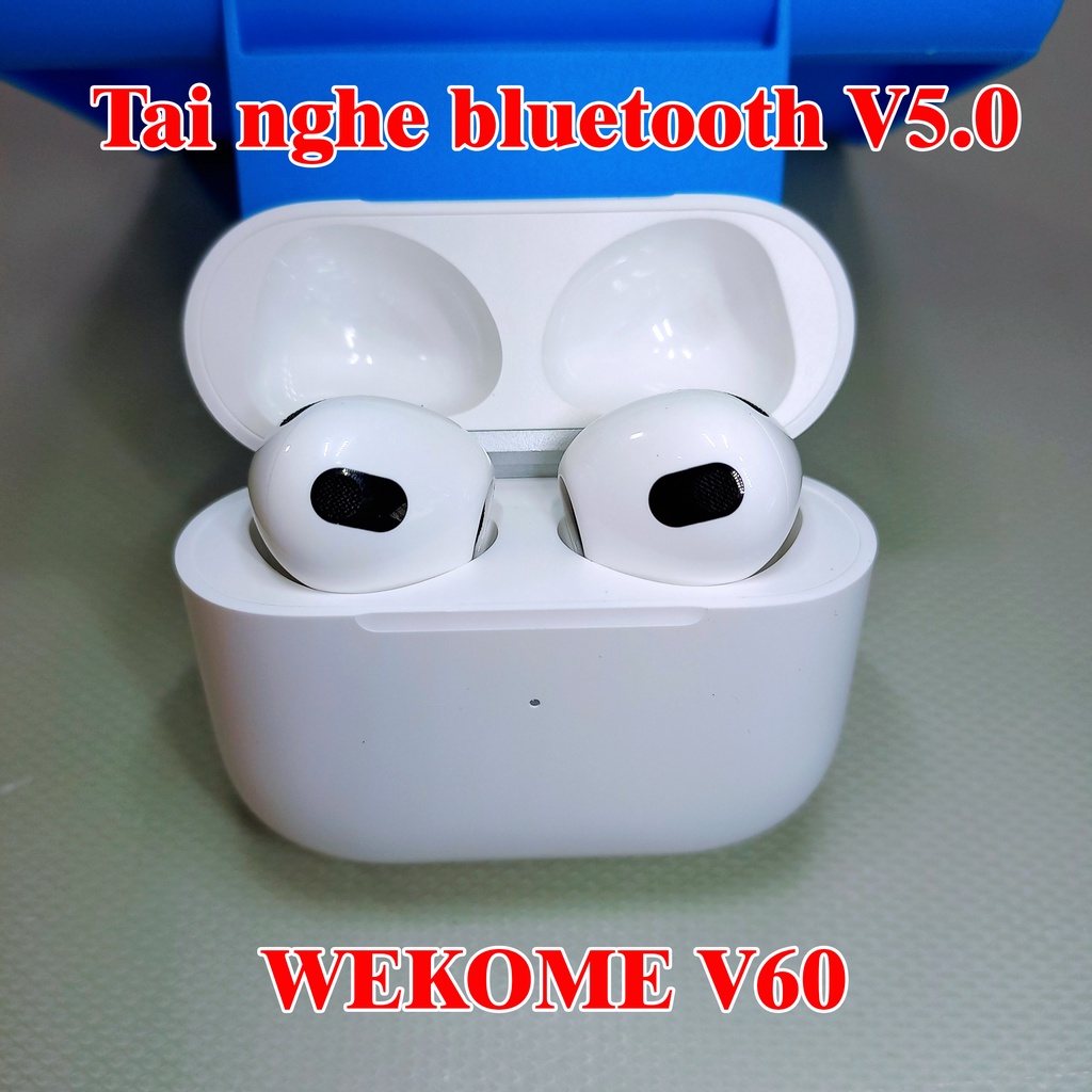 Tai nghe bluetooth không dây WEKOME V60 có đốc sạc tặng kèm dây