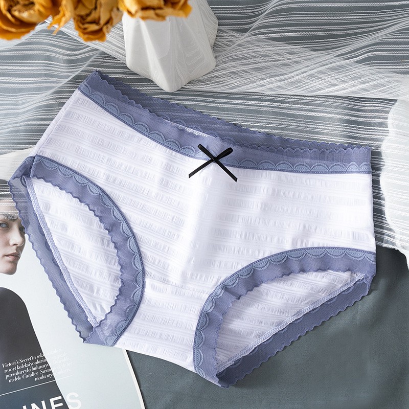 Quần lót nữ đúc su thun lạnh siêu mát kẻ tre co dãn Chunxuu, thoáng khí không hằn viền ren ngọt ngào nữ tính - QC34