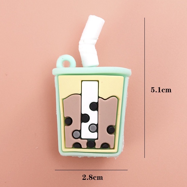 Móc Khóa Trà Sữa Siêu Đáng Yêu - Móc Chìa Khóa Hình Cốc Trà Sữa Pastel DUASHOP.