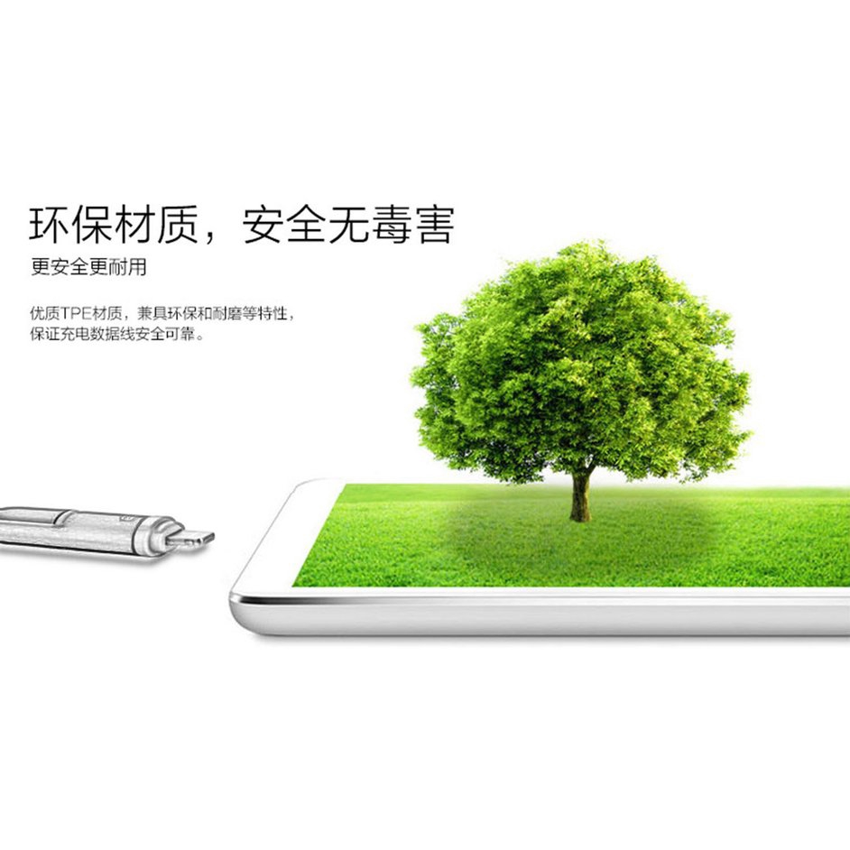 Dây Cáp Sạc 2 Trong 1 Cho Iphone Android
