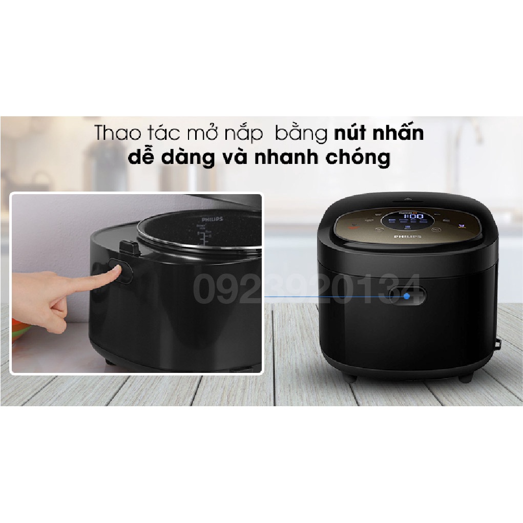 [Mã ELHADEV giảm 4% đơn 300K] Nồi cơm điện 1.5 lít, lòng nồi 5 lớp Philips HD4528