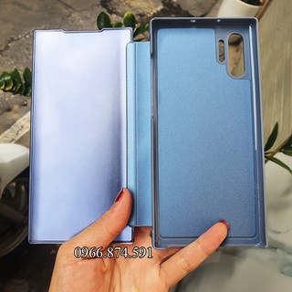 Bao da Note 10 Plus Note 9 Note 8 Note 20 Ultra - Bao da tráng gương dáng gập 2 mặt