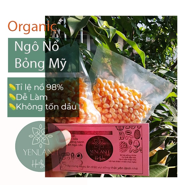 Ngô nổ bỏng Mỹ 100gr Yenlanhnatural