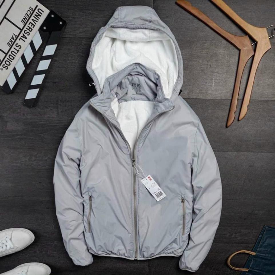 Áo khoác gió nam lót lông cừu vải dù gió cao cấp chống nước có mũ tháo rời mặc mùa đông siêu ấm chống gió giữ nhiệt | BigBuy360 - bigbuy360.vn