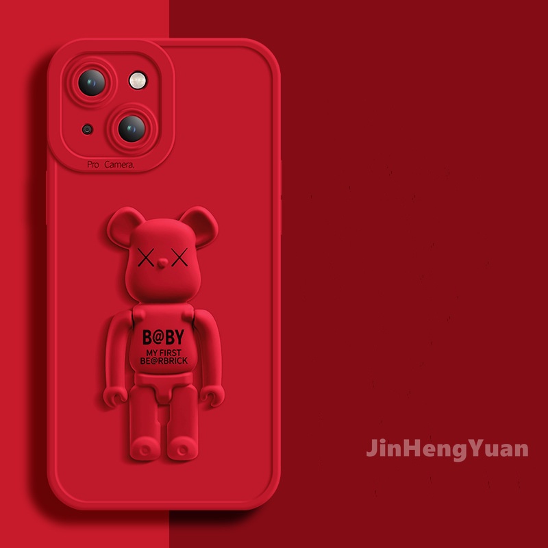 Ốp Điện Thoại Silicon Mềm Hình Gấu Violent Cho IPhone 11 12 13 Pro Max 7 8 Plus
