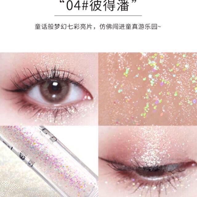 [Hàng mới về] Bút Kẻ Mắt Dạng Lỏng Ánh Kim Tuyến Lấp Lánh Không Thấm Nước Tiện Dụng