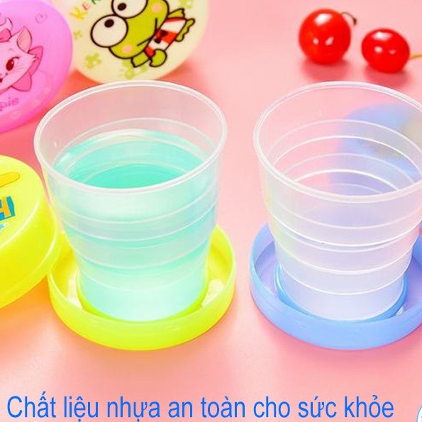 Cốc Nhựa Xếp, Gọn Nhẹ, Tiện Lợi, Chống Đổ Vỡ, Chất Liệu Nhựa Cao Cấp (Giao Màu Ngẫu Nhiên)