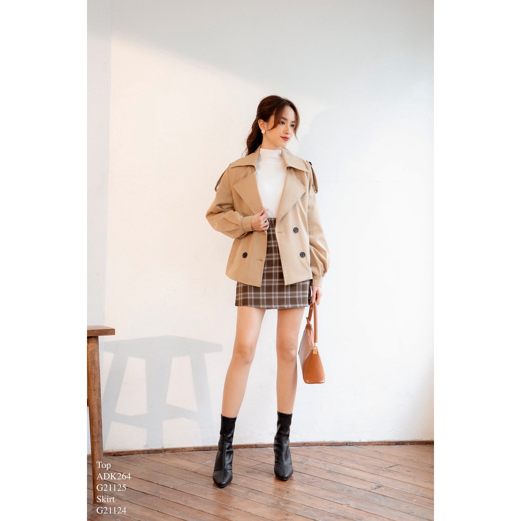 Áo khoác kaki cổ ve vạt ngực túi cơi tay măng sec TIINSTORE ADK264 | BigBuy360 - bigbuy360.vn