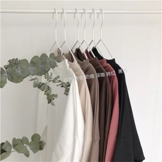 [ Sẵn Hồng ] Áo thun ulzzang tay dài sweater -ORDER- (có ảnh thật)