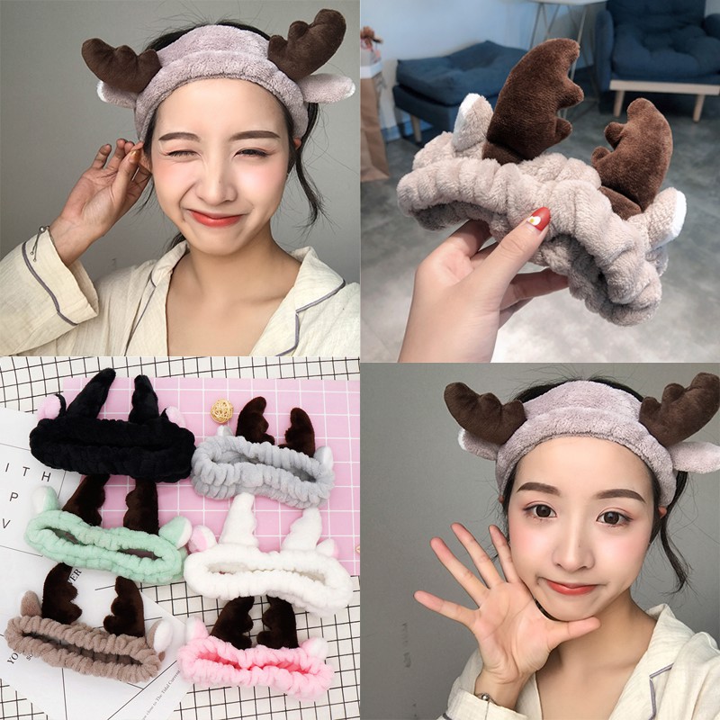 [BUÔN HÀNG SỈ] Băng Đô Tuần Lộc 3D Dễ Thương Siêu Cute