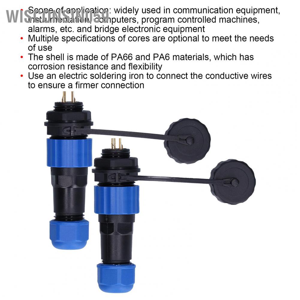 Wisconsin059 Aviation Plug Socket Durable Stable Safe Reliable Corrosion Resistance Connector for Program Controlled Machines