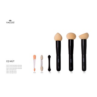 COMBO 5 CÂY CỌ MẮT MOUSSE 02 ĐẦU CÁN ĐEN - CM13