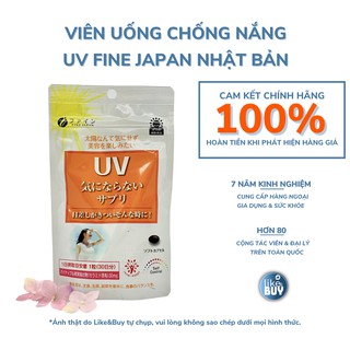Viên uống chống nắng, viên chống nắng, UV FINE JAPAN gói 30 viên - hàng nội địa NHẬT