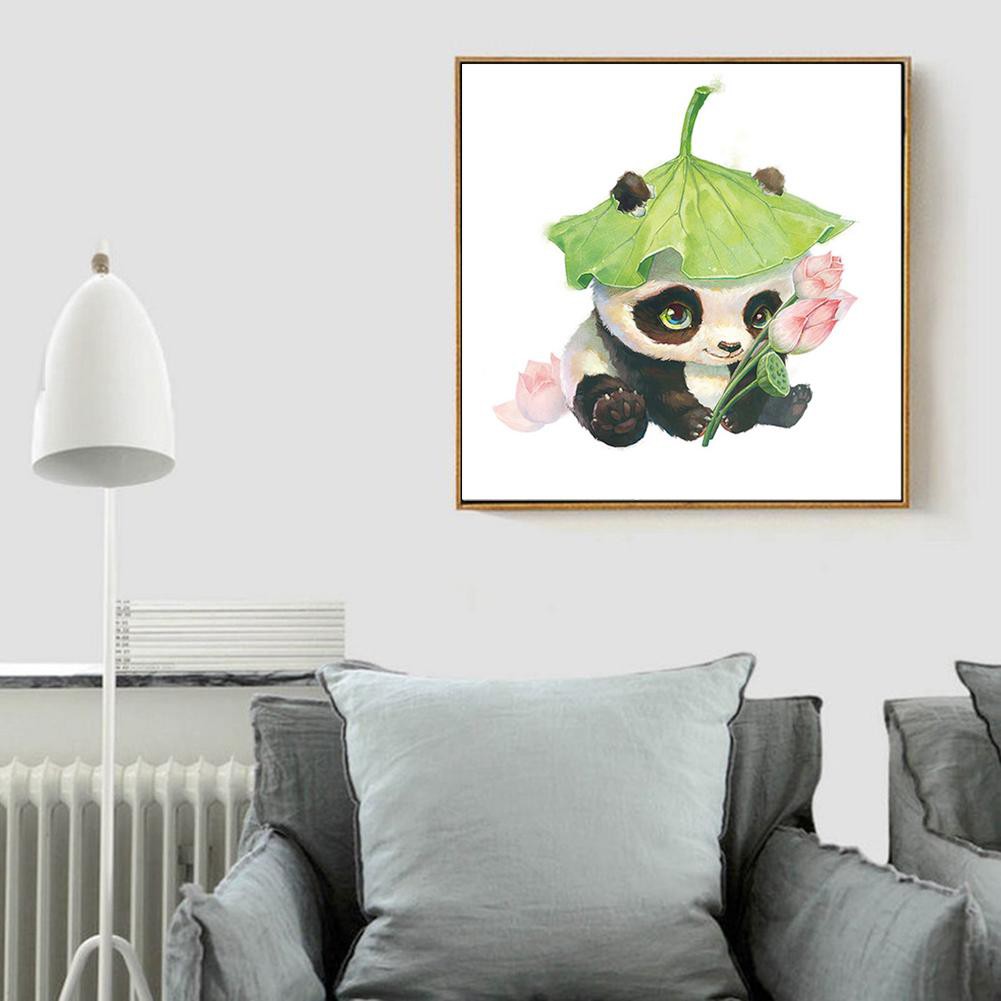 Bộ tranh đính đá 5D tự làm hình gấu trúc đáng yêu xinh xắn | BigBuy360 - bigbuy360.vn