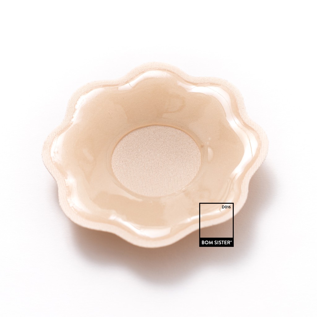 1 Cặp dán nhũ vải dày hình hoa màu trơn BOM SISTER D016