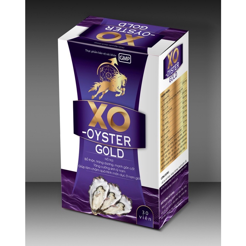 Viên uống tăng cường sinh lý XO OYSTER GOLD thành phần hàu biển dâm dương hoắc nhân sâm, an toàn hiệu quả XMARVEL