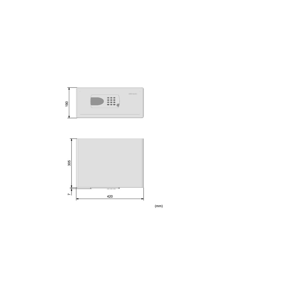 [CHÍNH HÃNG] Két mini Huy Hoàng KETHD01-SDE có  kiểu dáng nhỏ gọn, màu sắc của két tinh giản và hiện đại