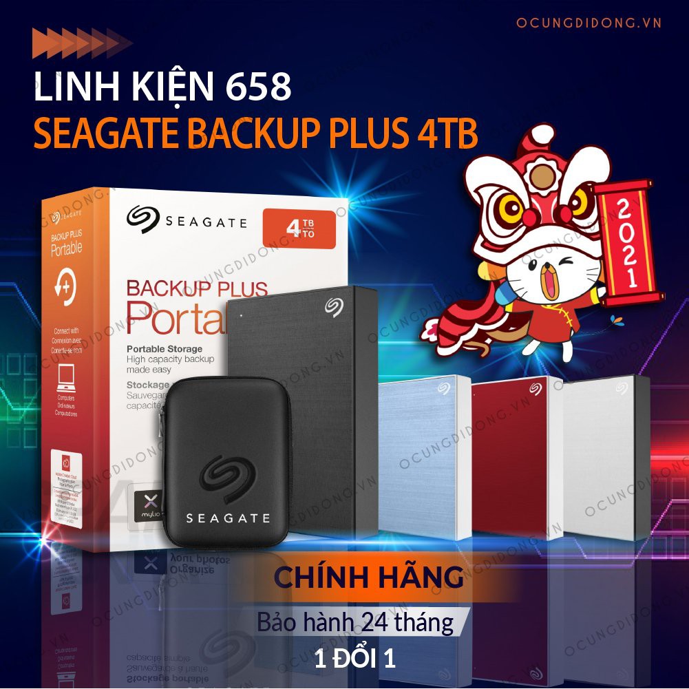 ổ cứng di động Seagate Backup Plus slim 4tb chính hãng