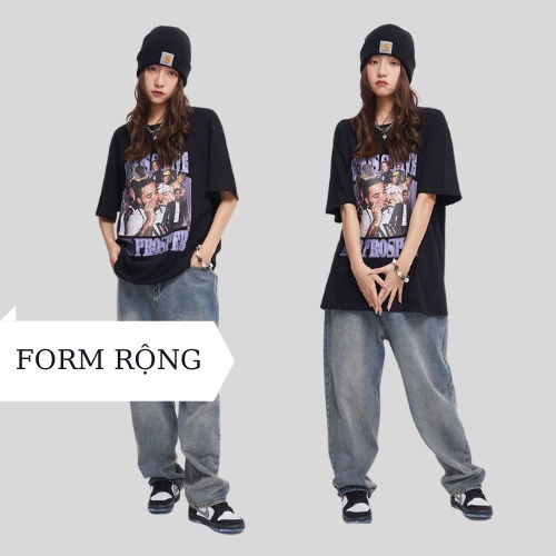 Áo Thun Unisex Nam Nữ Form Rộng, Áo Phông Tay Lỡ Hình In RAPCLUB ATRC | BigBuy360 - bigbuy360.vn